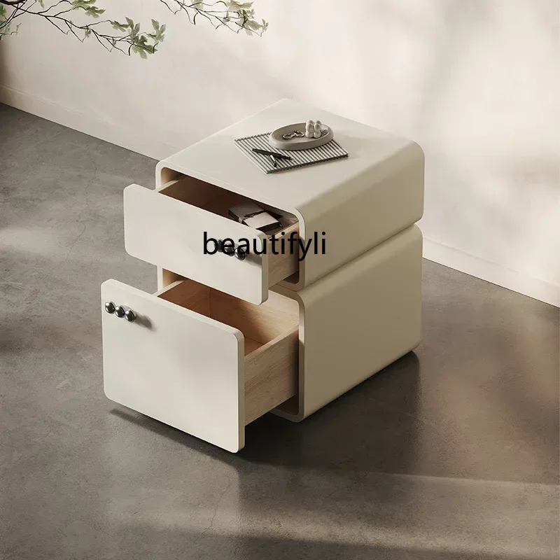 TTT Italian minimalist bedside table bedroom Nordic small apartment light luxury storage locker
TTT Italian minimalist bedside table bedroom Nordic small apartment light luxury storage locker