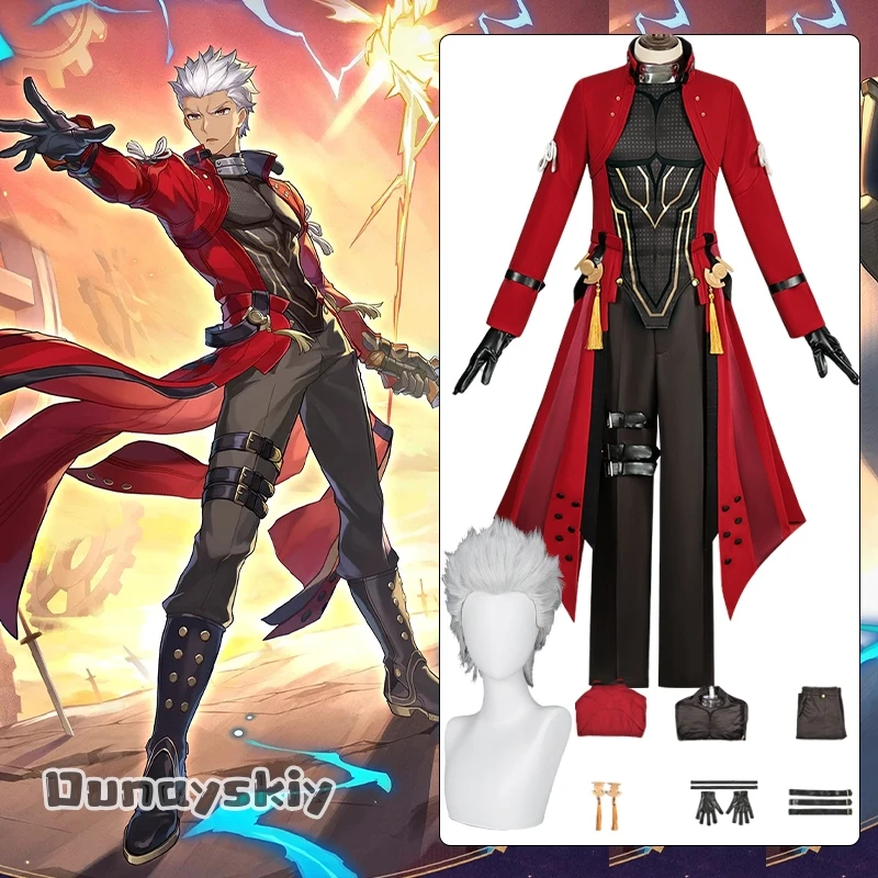 Archer Cosplay Costume Honkai: Star Rail Fate Stay Night 코스프레 Unifom Vintage Trench Coat Gothic Mens Red Suit Role-playing Suits
Archer Cosplay Costume Honkai: Star Rail Fate Stay Night 코스프레 Unifom Vintage Trench Coat Gothic Mens Red Suit Role-playing Suits
