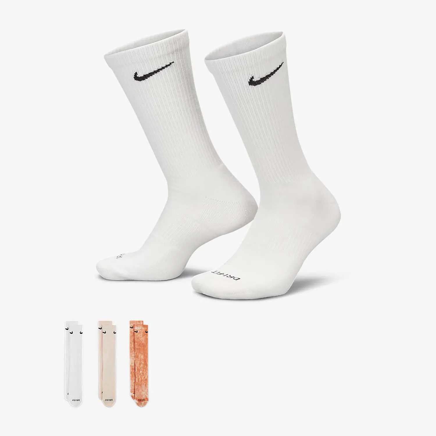 Nike genuine seasonal new men's and women's sports breathable mid tube socks three pairs set FB9948-905
Nike genuine seasonal new men's and women's sports breathable mid tube socks three pairs set FB9948-905