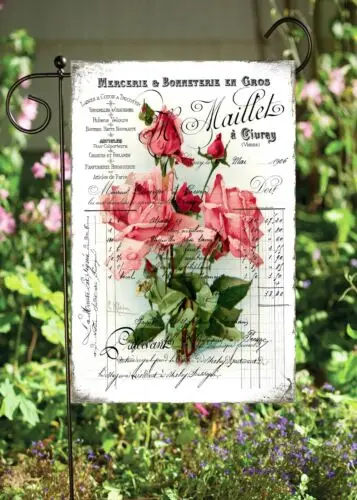 Красные Розовые розы на Садовом флаге, двусторонний мягкий Садовый флаг 
Красные Розовые розы на Садовом флаге, двусторонний мягкий Садовый флаг