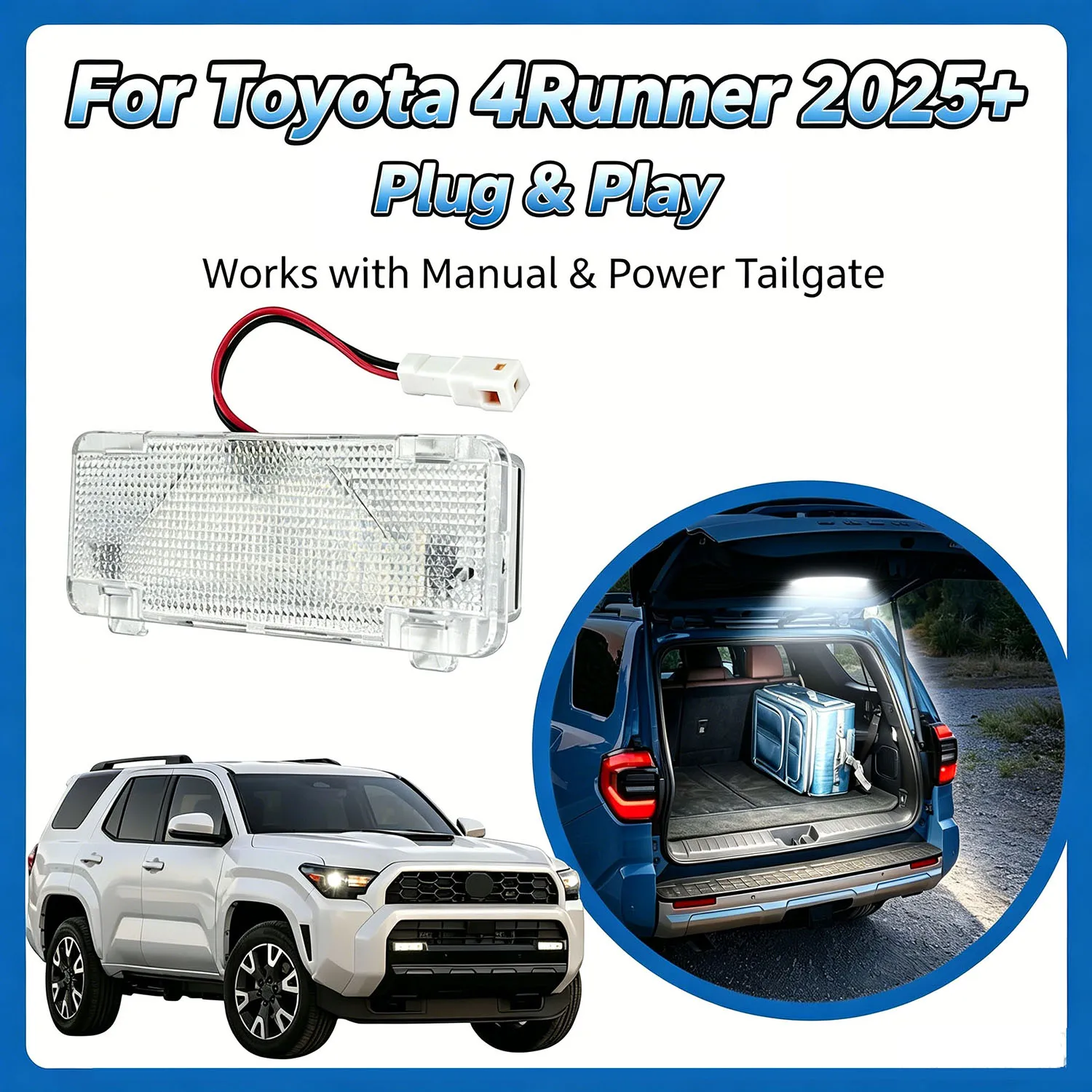 For Toyota 4Runner 6th Gen 2025 2026 Tailgate Illumination LED Hatch Door Light Trunk Lamp Replacement Kit 1 Set
For Toyota 4Runner 6th Gen 2025 2026 Tailgate Illumination LED Hatch Door Light Trunk Lamp Replacement Kit 1 Set