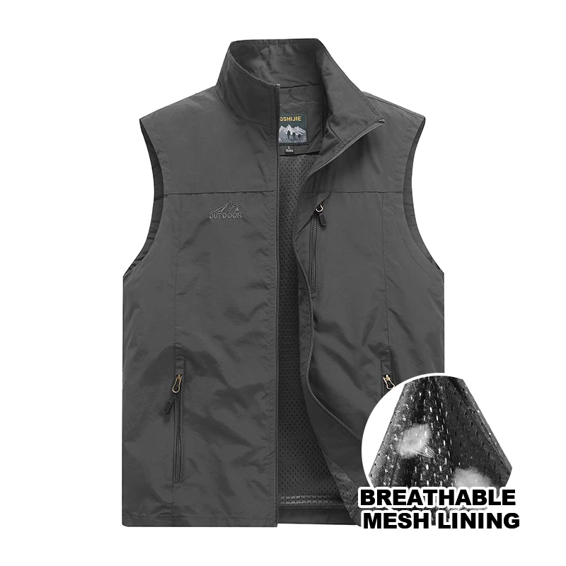 Travel Men Tactical Hiking Fishing Vest Photographer Waistcoat Outdoor Leisure Male Thin Cargo Jacket Vests S-6XL Men Clothing
Travel Men Tactical Hiking Fishing Vest Photographer Waistcoat Outdoor Leisure Male Thin Cargo Jacket Vests S-6XL Men Clothing