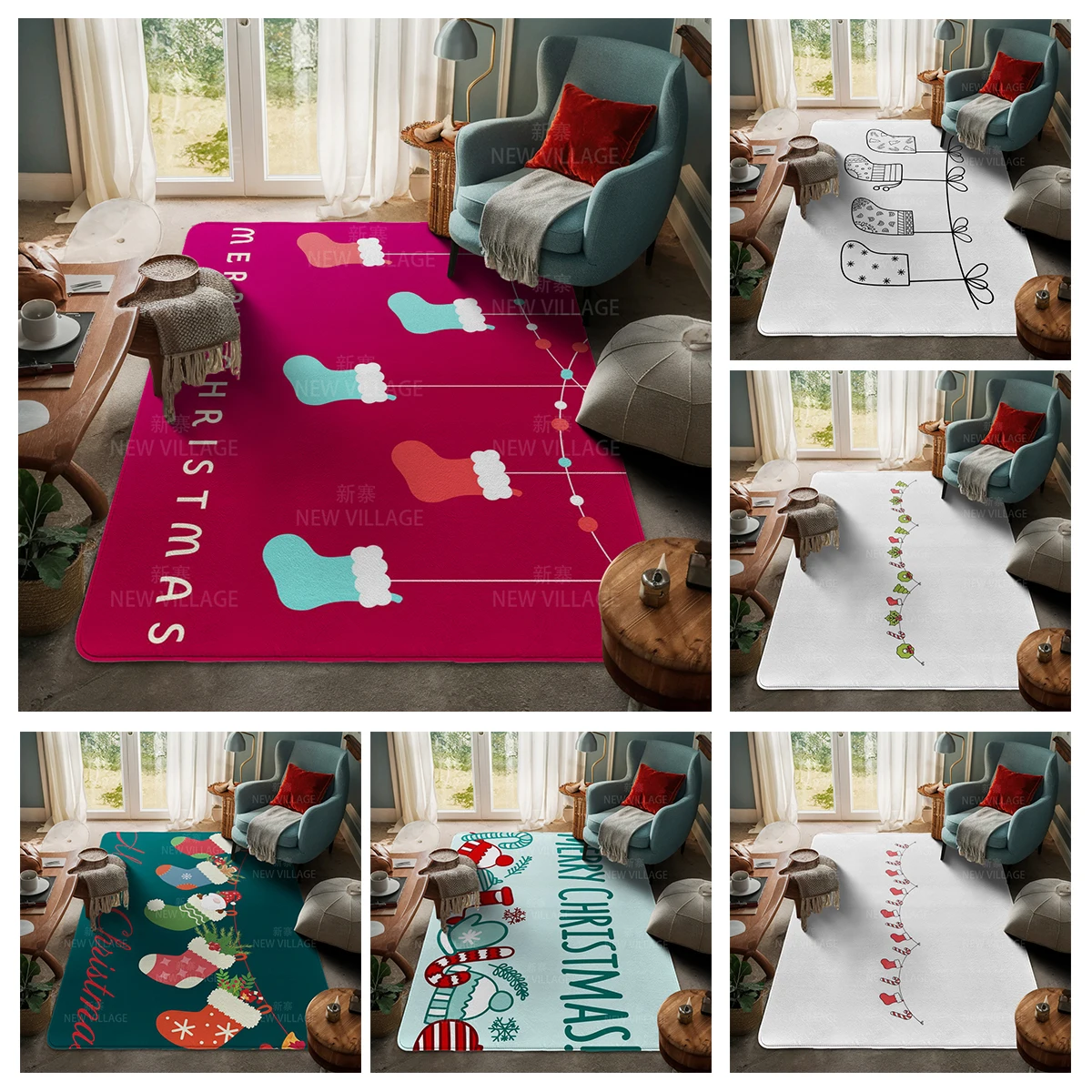 House entrance carpet Home door mat Nordic Living Room Bath Foot bathroom non-slip rugs winter decoration Merry Christmas
House entrance carpet Home door mat Nordic Living Room Bath Foot bathroom non-slip rugs winter decoration Merry Christmas