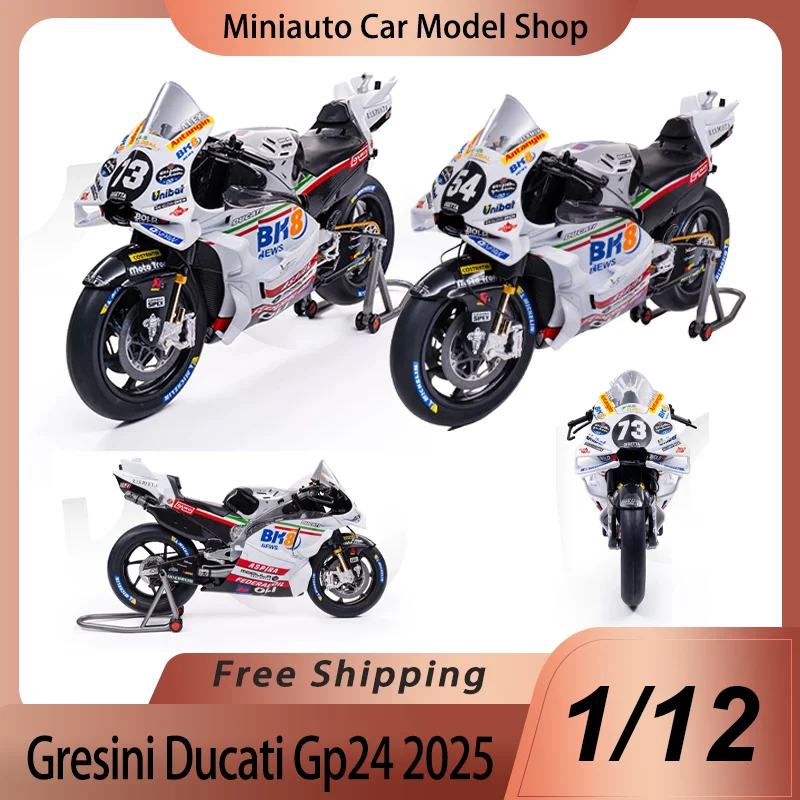 New In Stock Kiloworks 1:12 Ducati Gresini Ducati Gp24 2025 San Marino MotoGP #73 #54 Alloy Miniature Diecast Model Toy Kid Gift
New In Stock Kiloworks 1:12 Ducati Gresini Ducati Gp24 2025 San Marino MotoGP #73 #54 Alloy Miniature Diecast Model Toy Kid Gift