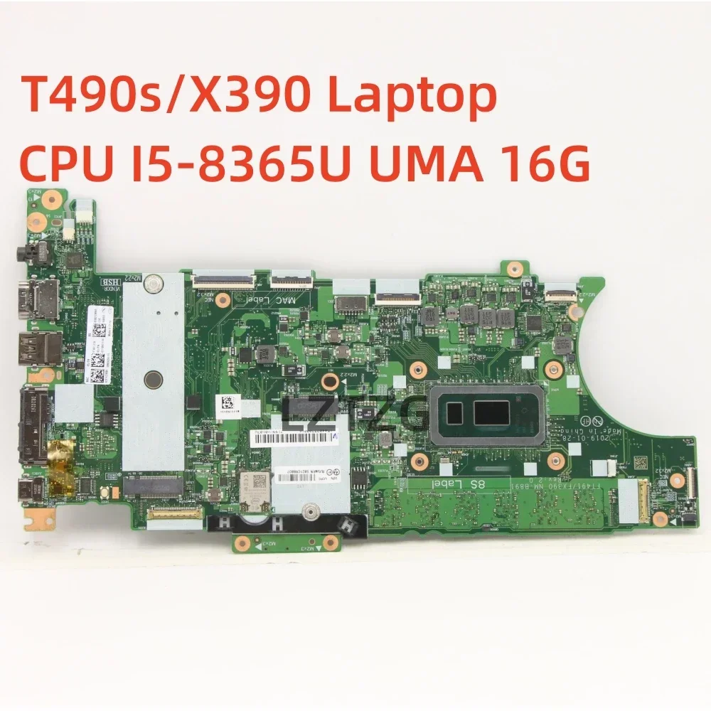 Motherboard For Lenovo ThinkPad T490s/X390 Laptop Mainboard I5-8365U UMA 16G 01HX934 5B21C98807 100% Tested OK
Motherboard For Lenovo ThinkPad T490s/X390 Laptop Mainboard I5-8365U UMA 16G 01HX934 5B21C98807 100% Tested OK