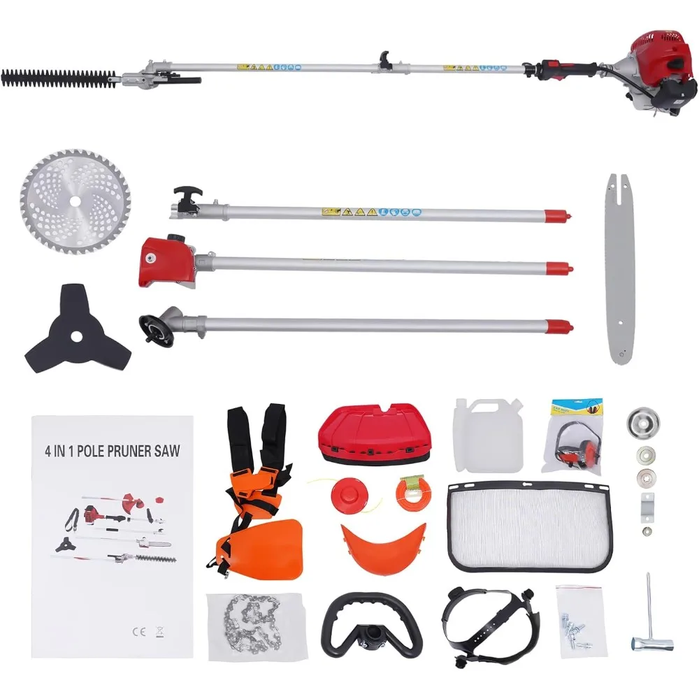 51.7cc Gardener Hedge Shears, 1.4kw Grass Trimmer, 2-Stroke Chainsaw, CG520 for Cutting and Sawing Lawn Edges
51.7cc Gardener Hedge Shears, 1.4kw Grass Trimmer, 2-Stroke Chainsaw, CG520 for Cutting and Sawing Lawn Edges