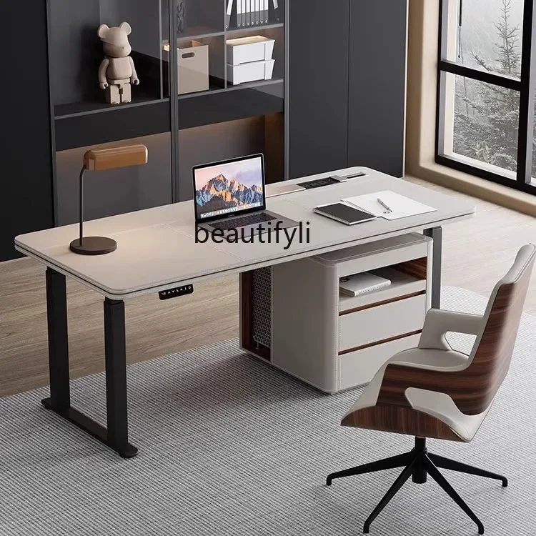 Intelligent Electric Lifting Desk Office Saddle Leather Office Corner Computer Desk Double Workbench
Intelligent Electric Lifting Desk Office Saddle Leather Office Corner Computer Desk Double Workbench