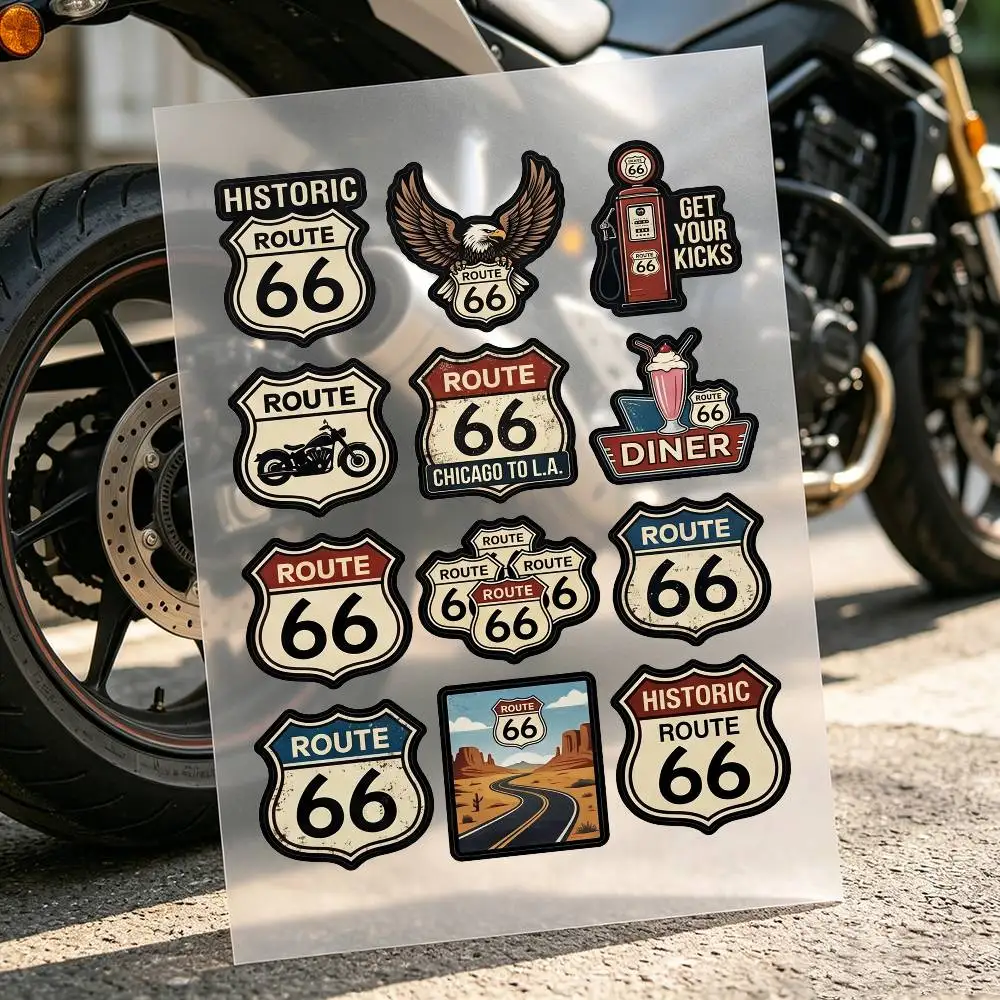 R-Route 66 Motorcycle Stickers Are Reflective Durable Easy To Peel And Highly Decorative
R-Route 66 Motorcycle Stickers Are Reflective Durable Easy To Peel And Highly Decorative