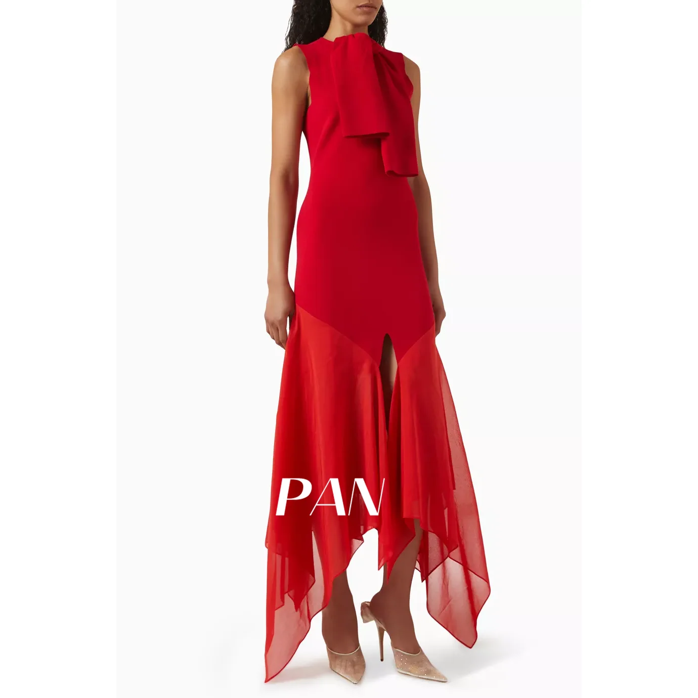 Pan Elegant formal Evening dress for Women O neck sleeveless A Line straight ankle-length banquet party dress
Pan Elegant formal Evening dress for Women O neck sleeveless A Line straight ankle-length banquet party dress