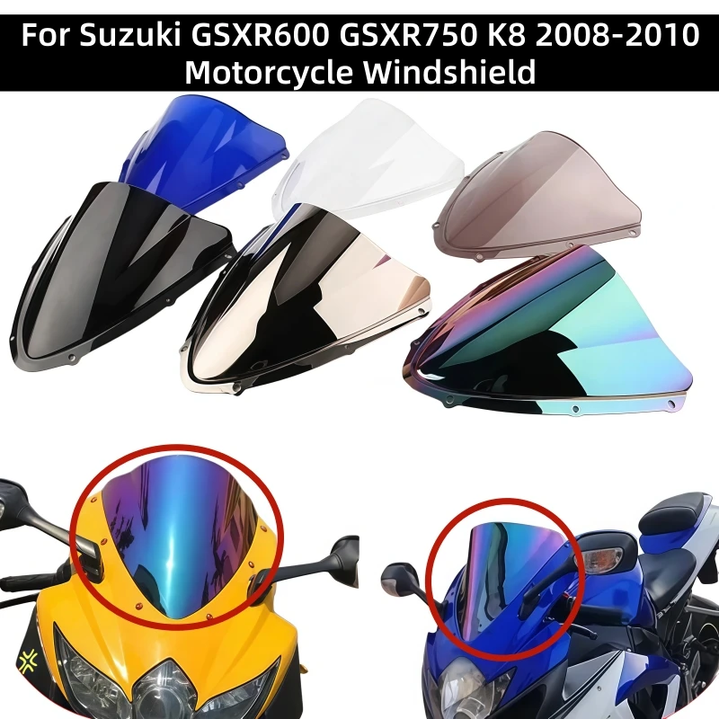 Motorcycle wind deflector Windshield WindScreen Double Bubble air deflector For Suzuki GSXR 600 750 GSXR600 GSXR750 K8 2008-2010
Motorcycle wind deflector Windshield WindScreen Double Bubble air deflector For Suzuki GSXR 600 750 GSXR600 GSXR750 K8 2008-2010