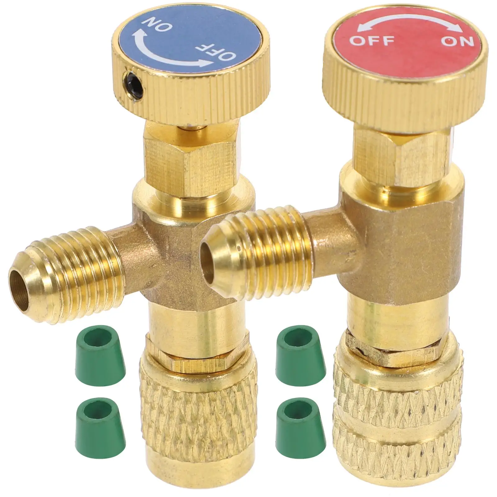 2Pcs Air Conditioning Fluoride Valve Copper Refrigerant Recharge Valves Filling Easy Install Durable Long Life Safe Use
2Pcs Air Conditioning Fluoride Valve Copper Refrigerant Recharge Valves Filling Easy Install Durable Long Life Safe Use