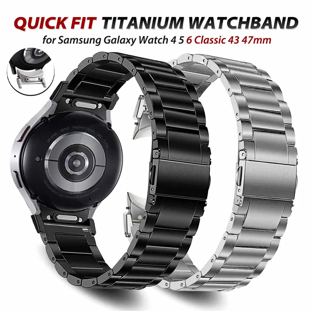 Titanium quick fit no gaps strap for Samsung Galaxy Watch 6 5 pro 4 band Classic 43mm 47mm 40 44mm bracelet 42 46mm 45mm correa
Titanium quick fit no gaps strap for Samsung Galaxy Watch 6 5 pro 4 band Classic 43mm 47mm 40 44mm bracelet 42 46mm 45mm correa