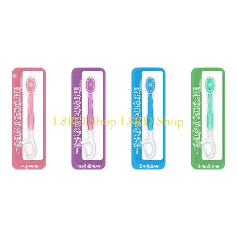 L8RD Disposable Toothbrush and Floss With Soft TPU Bristles And Builts In Dental Cleaning System
L8RD Disposable Toothbrush and Floss With Soft TPU Bristles And Builts In Dental Cleaning System