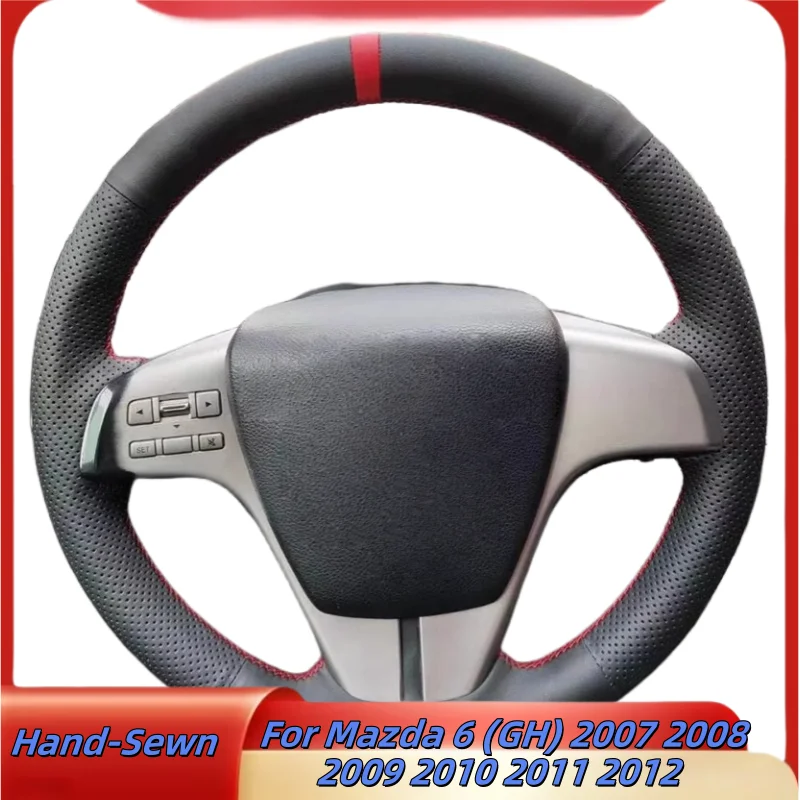 Car Steering Wheel Cover Hand-Sewn Microfiber Leather For Mazda 6 (GH) 2007 2008 2009 2010 2011 2012 Car Interior Accessories
Car Steering Wheel Cover Hand-Sewn Microfiber Leather For Mazda 6 (GH) 2007 2008 2009 2010 2011 2012 Car Interior Accessories
