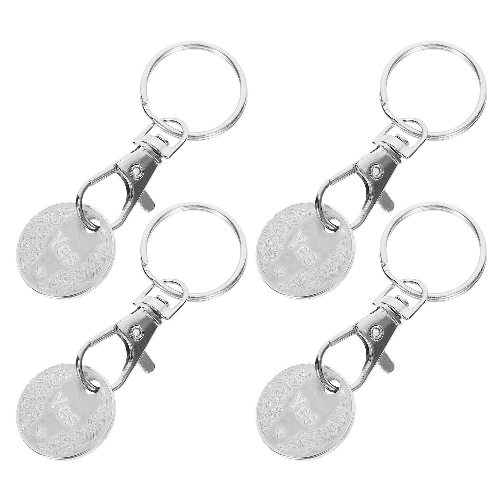 Stainless Steel Key Ring Shopping Cart Token Pendant Lightweight Fits Perfectly On Keychain Trolley Coins Metal Tokens
Stainless Steel Key Ring Shopping Cart Token Pendant Lightweight Fits Perfectly On Keychain Trolley Coins Metal Tokens