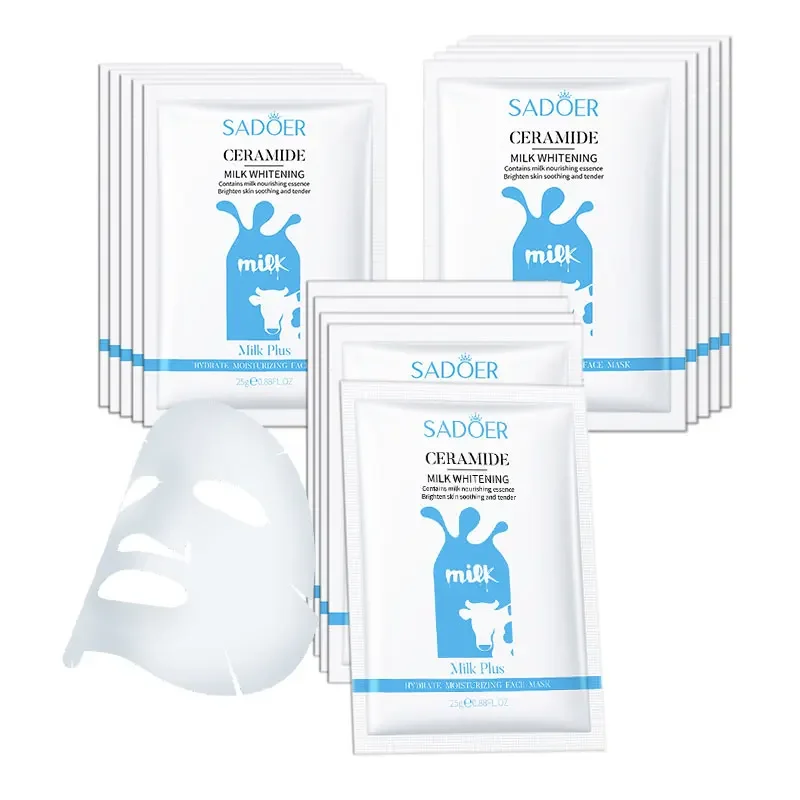 12PCS Milk Mask Moisturizing Mask Nutrition Bright Skin Care Mask Erotidal Smutla and Beauty
12PCS Milk Mask Moisturizing Mask Nutrition Bright Skin Care Mask Erotidal Smutla and Beauty