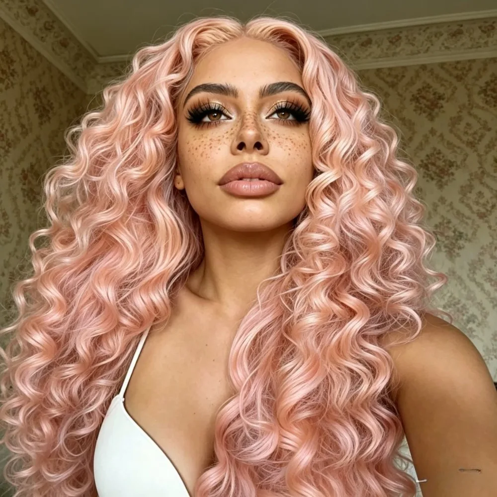 Pink Kinky Curly Lace Front Wig Synthetic Wigs for Women 13x4 Hd Synthetic Music Festival Dance Party Street Wear Use
Pink Kinky Curly Lace Front Wig Synthetic Wigs for Women 13x4 Hd Synthetic Music Festival Dance Party Street Wear Use