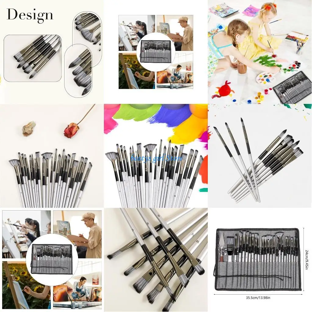 C7AB 24шт. Художественная кисть с органайзером. Акварельная кисть. Акриловая кисть.
C7AB 24шт. Художественная кисть с органайзером. Акварельная кисть. Акриловая кисть.