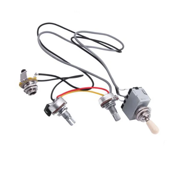 Guitar Wiring Harness 3 Way Toggle Switch One Volume 500k Pots for 2 Humbucker Guitars 3 Way Toggle
Guitar Wiring Harness 3 Way Toggle Switch One Volume 500k Pots for 2 Humbucker Guitars 3 Way Toggle