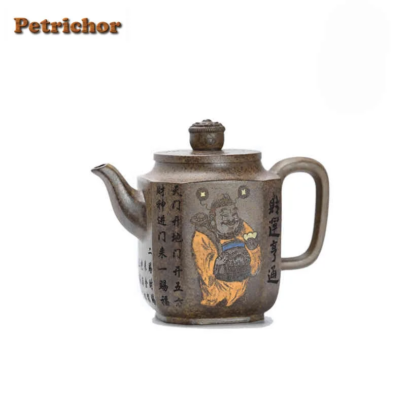 400ml Yixing Purple Clay Teapot Handmade Wealth Pot Raw Ore Wood-fired Porcelain Mud Tea Soaking Kettle With Filter Zisha Teaset
400ml Yixing Purple Clay Teapot Handmade Wealth Pot Raw Ore Wood-fired Porcelain Mud Tea Soaking Kettle With Filter Zisha Teaset