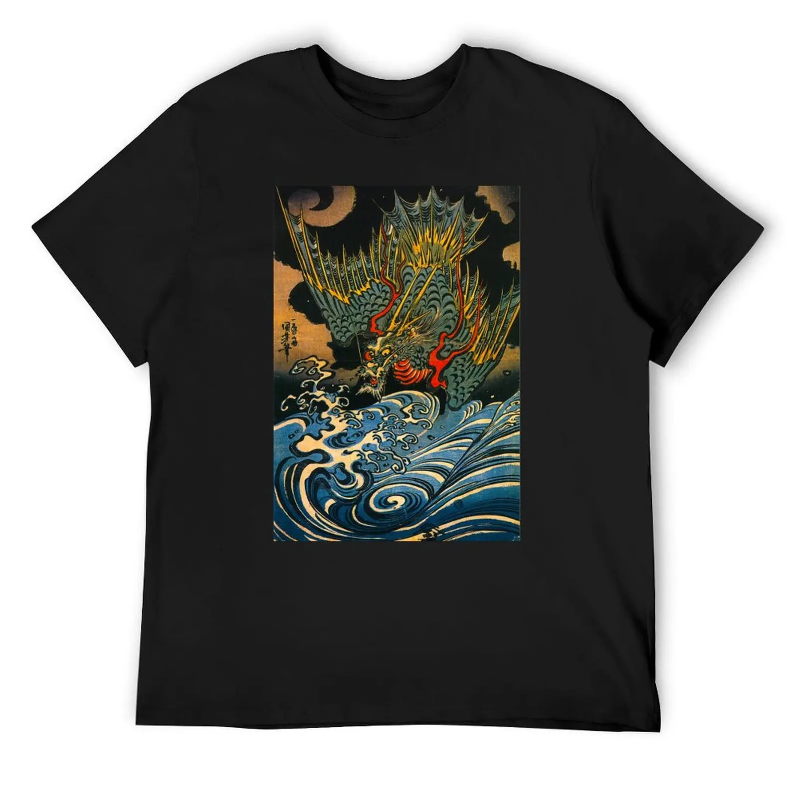 Giant Wave And Dragon Hiroshige Japanese Retro Art Hokusai Ukiyo-e T-Shirt sweat anime korean fashion Men's t-shirt
Giant Wave And Dragon Hiroshige Japanese Retro Art Hokusai Ukiyo-e T-Shirt sweat anime korean fashion Men's t-shirt