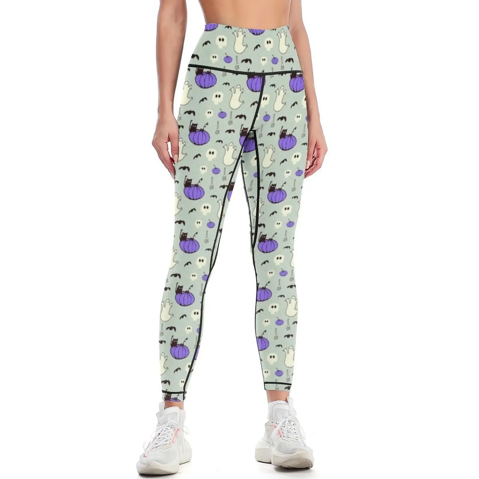 Cute Halloween Black Cat and Friends Blue Leggings Women sportwear Sports pants woman Women's sports pants Womens Leggings
Cute Halloween Black Cat and Friends Blue Leggings Women sportwear Sports pants woman Women's sports pants Womens Leggings