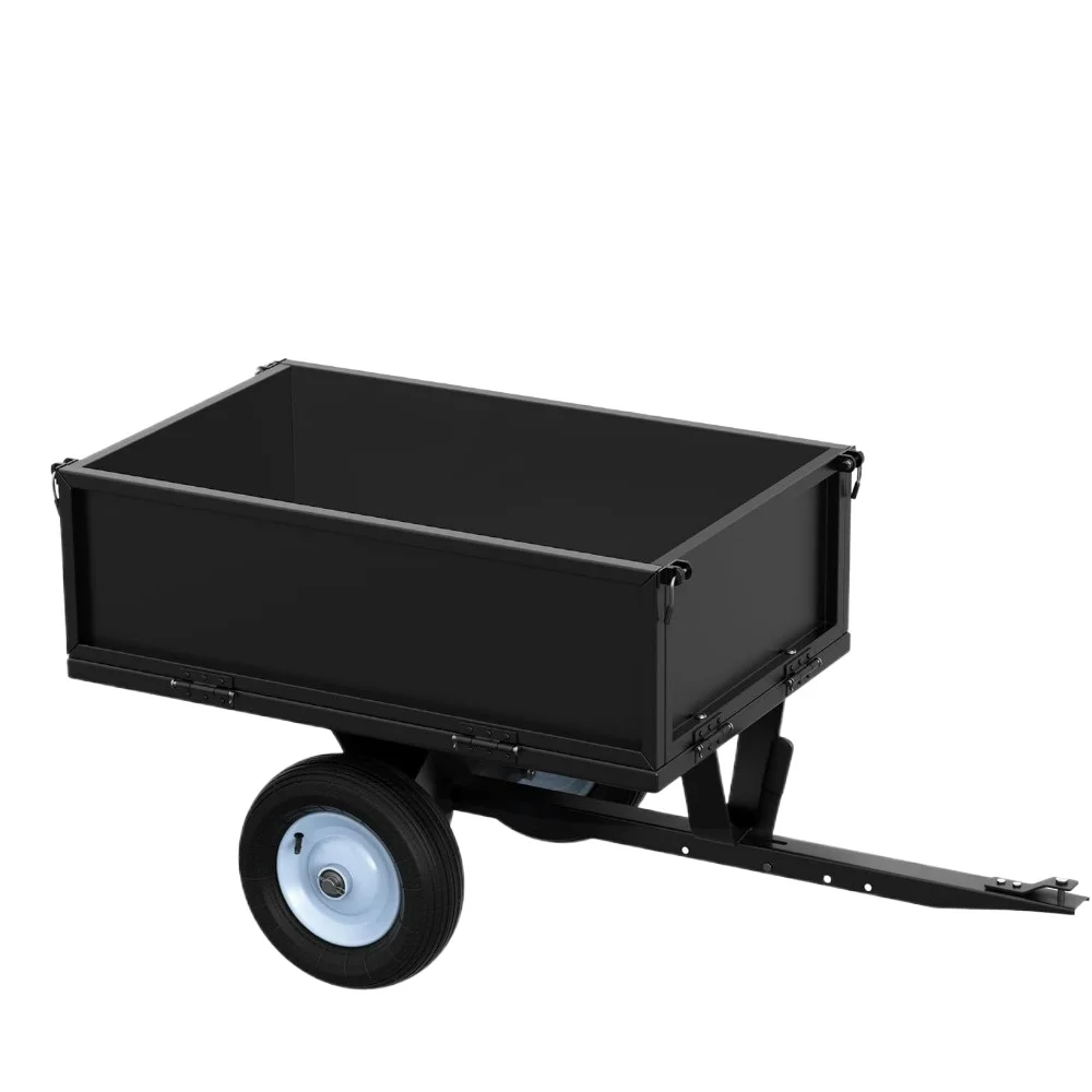 Heavy-Duty ATV Dump Trailer for Yard and Garden Use, Suitable for Towing Behind Lawn Mowers and Tractors
Heavy-Duty ATV Dump Trailer for Yard and Garden Use, Suitable for Towing Behind Lawn Mowers and Tractors