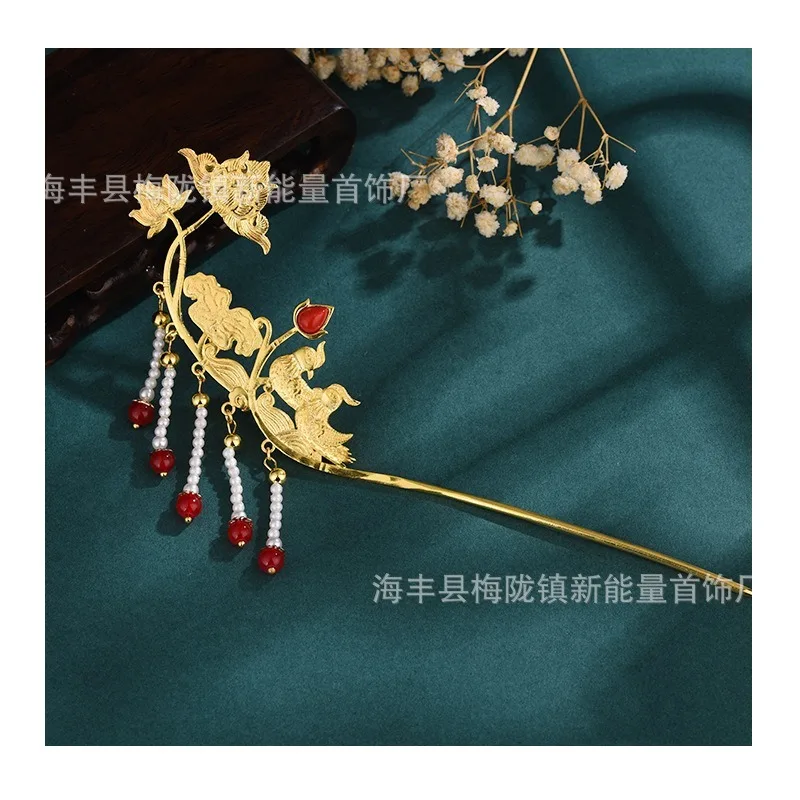 Copper-plated Hanfu Accessories Su Buyuan Hair Accessories Hairpin Styles Gift Tassel for Girlfriend
Copper-plated Hanfu Accessories Su Buyuan Hair Accessories Hairpin Styles Gift Tassel for Girlfriend