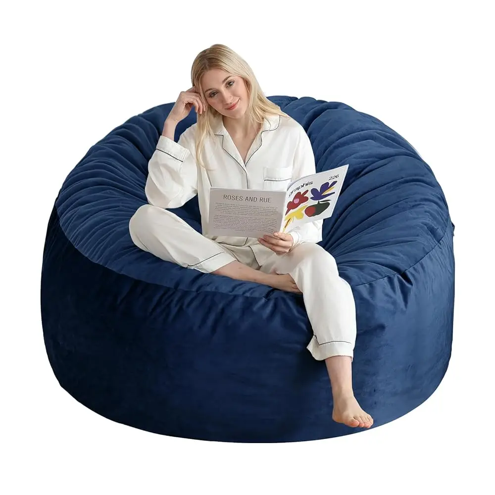 3 Ft Bean Bag Chair, Memory Foam Bean Bag Chairs For Adults With Filling, Round Bean Bag Sofa With Filler Luded, Beanbags With
3 Ft Bean Bag Chair, Memory Foam Bean Bag Chairs For Adults With Filling, Round Bean Bag Sofa With Filler Luded, Beanbags With