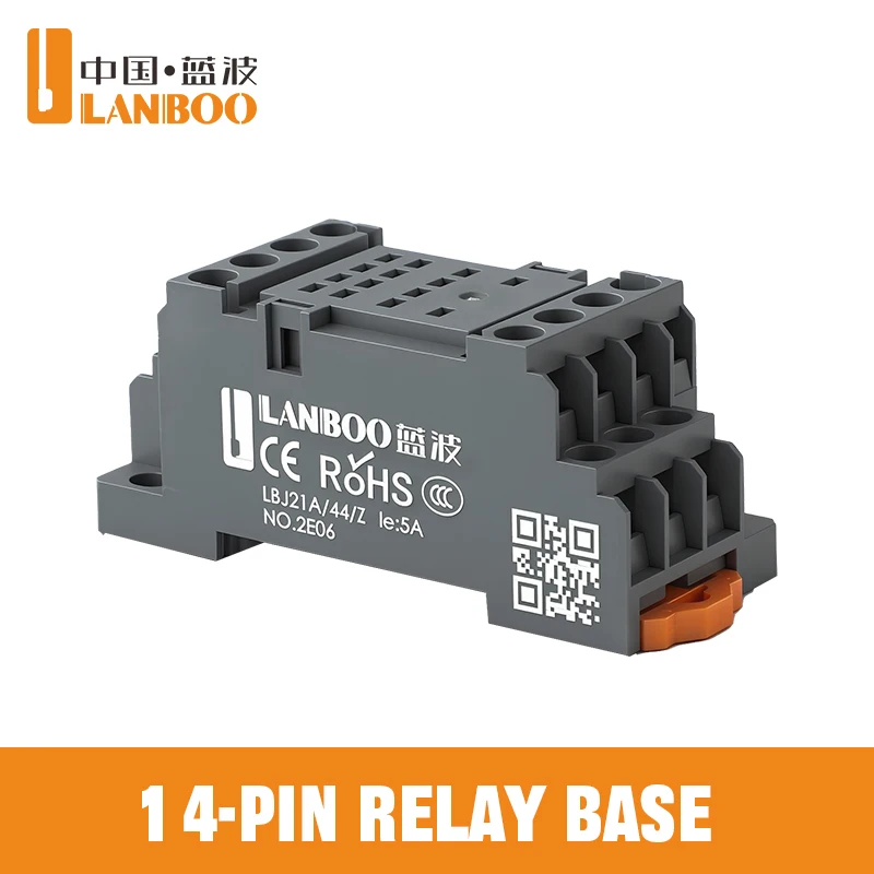 LANBOO LBJ21A Series Relay Base 2NO2NC samll 8 pin big 8 pin 4NO4NC and small 14 pin for DC12V DC24V AC220V
LANBOO LBJ21A Series Relay Base 2NO2NC samll 8 pin big 8 pin 4NO4NC and small 14 pin for DC12V DC24V AC220V