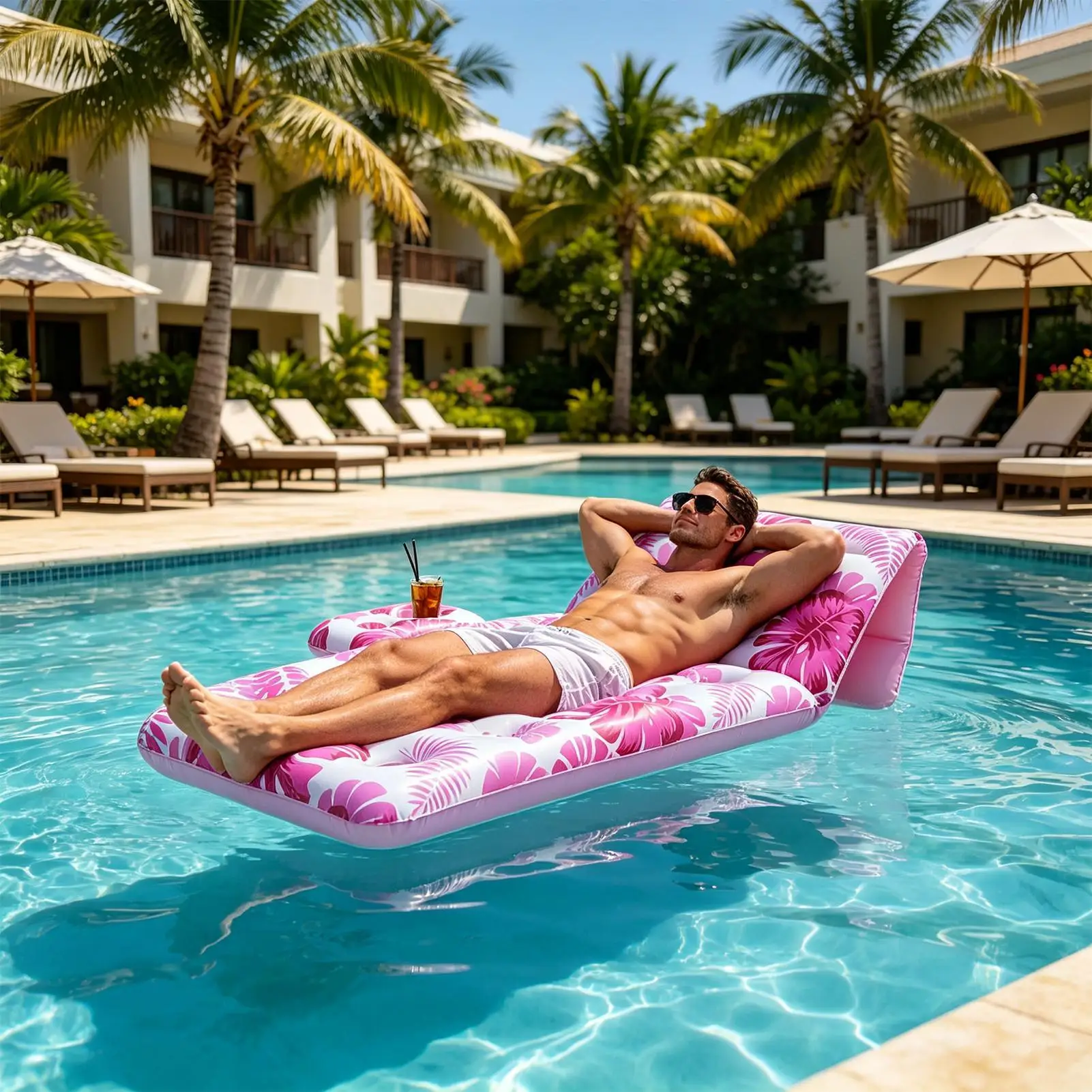 Pool Floats Adult with Cup Holder Inflatable Lounge Chair Adults Pool Rafts Water Floats for River Beach Backyard Summer Party
Pool Floats Adult with Cup Holder Inflatable Lounge Chair Adults Pool Rafts Water Floats for River Beach Backyard Summer Party