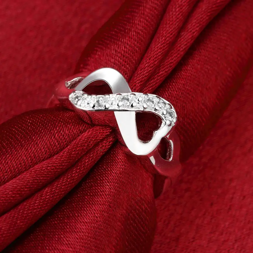 100% Solid 925 Sterling Silver Jewelry Zircon 8 Shape Rings For Women Men Size 7 9 10 Fashion Wedding Holiday Gifts
100% Solid 925 Sterling Silver Jewelry Zircon 8 Shape Rings For Women Men Size 7 9 10 Fashion Wedding Holiday Gifts