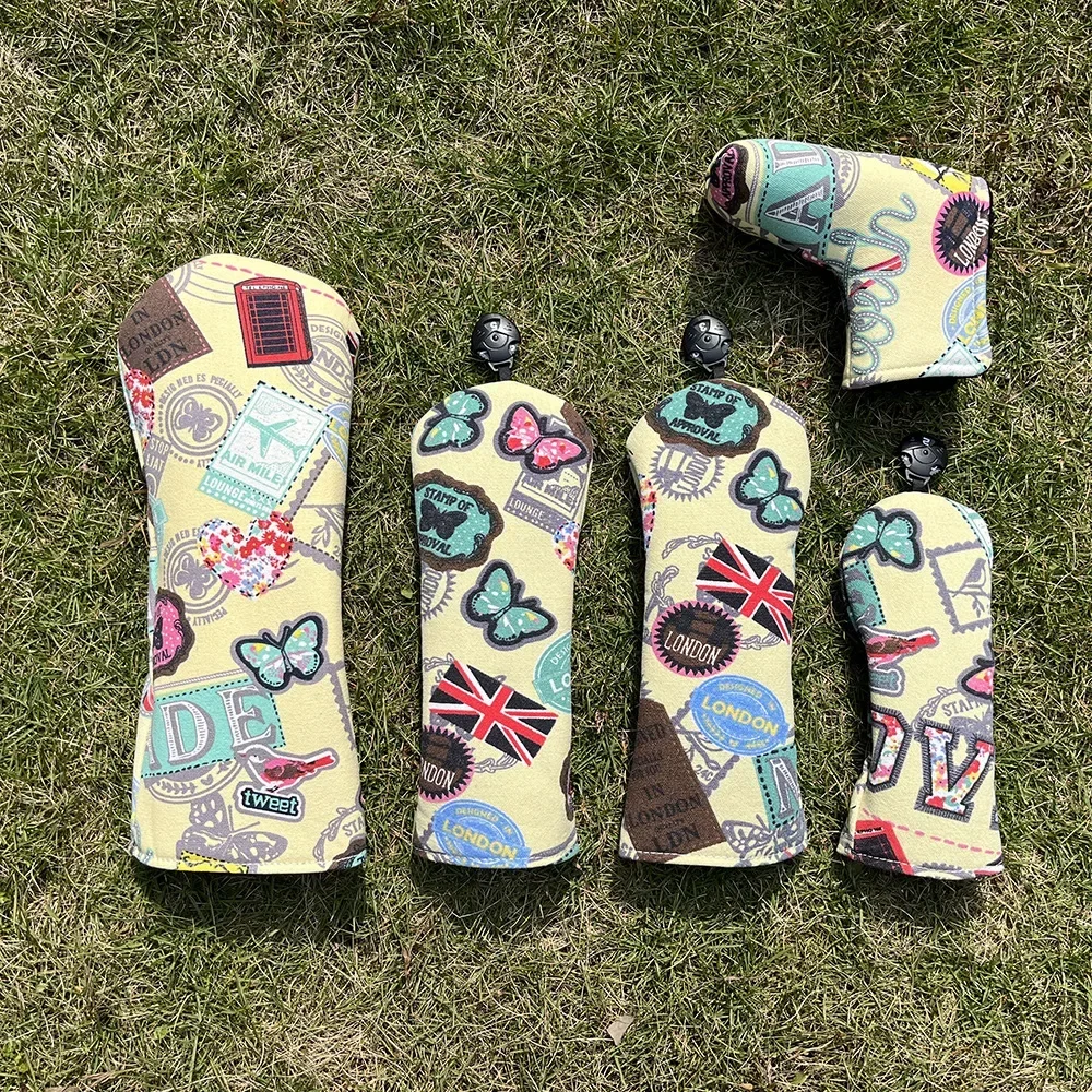 Golf Club Headcovers - Butterfly Pattern Driver and Putter Covers-Headcovers
Golf Club Headcovers - Butterfly Pattern Driver and Putter Covers-Headcovers