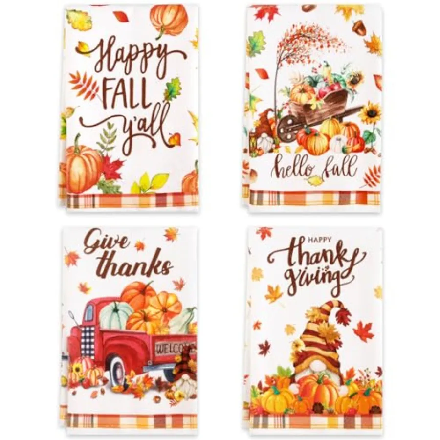 4 шт., кухонные полотенца «Hello Fall», осенние полотенца для мытья посуды с тыквой, 15,7x23,6 Ih, полотенца для рук в грузовике на День благодарения, гном, тряпка для мытья посуды в деревенском стиле Fa
4 шт., кухонные полотенца «Hello Fall», осенние полотенца для мытья посуды с тыквой, 15,7x23,6 Ih, полотенца для рук в грузовике на День благодарения, гном, тряпка для мытья посуды в деревенском стиле Fa