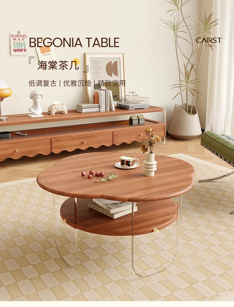 French Cream Fengyunduo Tea Table Modern Small Apartment Home Retro Style Solid Wood Simplicity Tea Table
French Cream Fengyunduo Tea Table Modern Small Apartment Home Retro Style Solid Wood Simplicity Tea Table