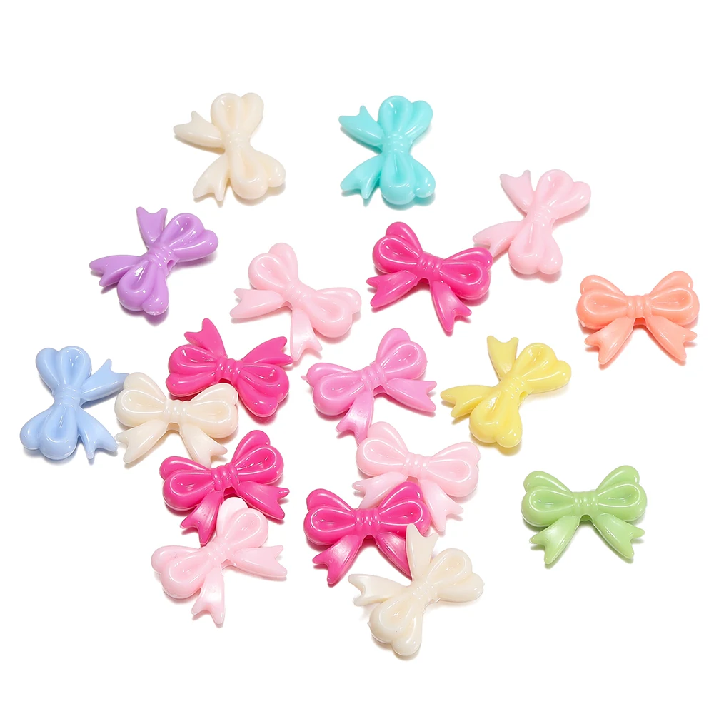 20/30pcs 14x18mm Multicolor Bow Beads Acrylic Spacer Beads for DIY Handmade Jewelry Earrings Keychain Material Accessories
20/30pcs 14x18mm Multicolor Bow Beads Acrylic Spacer Beads for DIY Handmade Jewelry Earrings Keychain Material Accessories