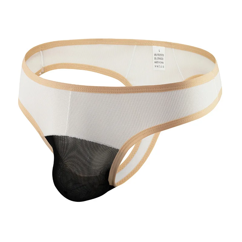 Men's Ice Silk Ribbed Mesh Thong, Color Block Low Waist Underwear, Breathable Sexy T-Back Briefs for Men Sexy U Pouch Underpants
Men's Ice Silk Ribbed Mesh Thong, Color Block Low Waist Underwear, Breathable Sexy T-Back Briefs for Men Sexy U Pouch Underpants