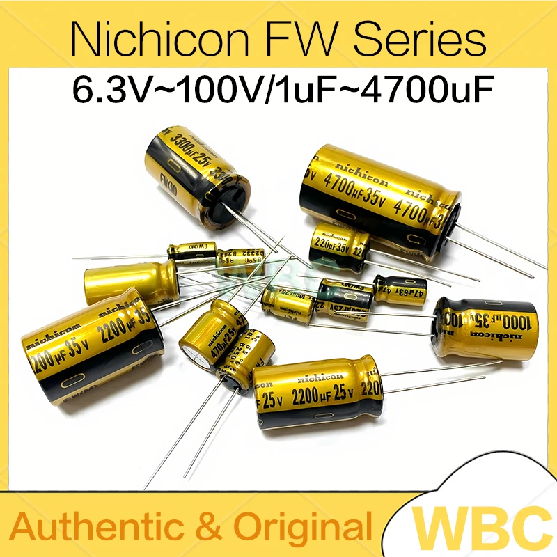 10 шт./лот NICHICON FW серии 6,3 В 16 В 25 В 35 В 50 В 63 В 100 В 1 мкФ 10 мкФ 220 мкФ 330 мкФ 470 мкФ HIFI аудио электролитические конденсаторы
10 шт./лот NICHICON FW серии 6,3 В 16 В 25 В 35 В 50 В 63 В 100 В 1 мкФ 10 мкФ 220 мкФ 330 мкФ 470 мкФ HIFI аудио электролитические конденсаторы