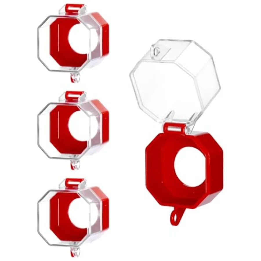 Emergency Stop Button Cover, 4 Pack Plastic Switch Cover Protector, Toggle Switch Push Button Switch Lockout Cover, Add Protect
Emergency Stop Button Cover, 4 Pack Plastic Switch Cover Protector, Toggle Switch Push Button Switch Lockout Cover, Add Protect