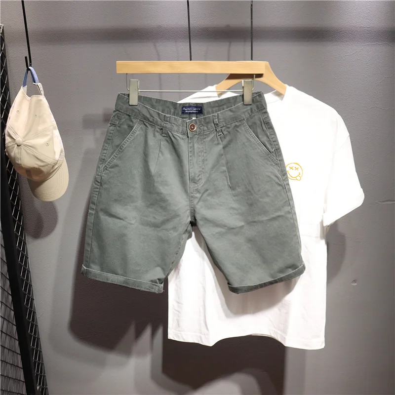 Waed American Faion ort Pants Straight Leg Five-Point Workwear Summer Casual Cotton Youth Active Sle Basic Color
Waed American Faion ort Pants Straight Leg Five-Point Workwear Summer Casual Cotton Youth Active Sle Basic Color