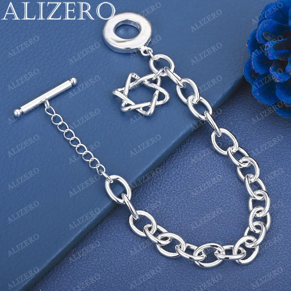 Подвеска-гексаграмма из стерлингового серебра 925 пробы ALIZERO для браслета, женское модное украшение, классический шарм, подарок на день рождения
Подвеска-гексаграмма из стерлингового серебра 925 пробы ALIZERO для браслета, женское модное украшение, классический шарм, подарок на день рождения