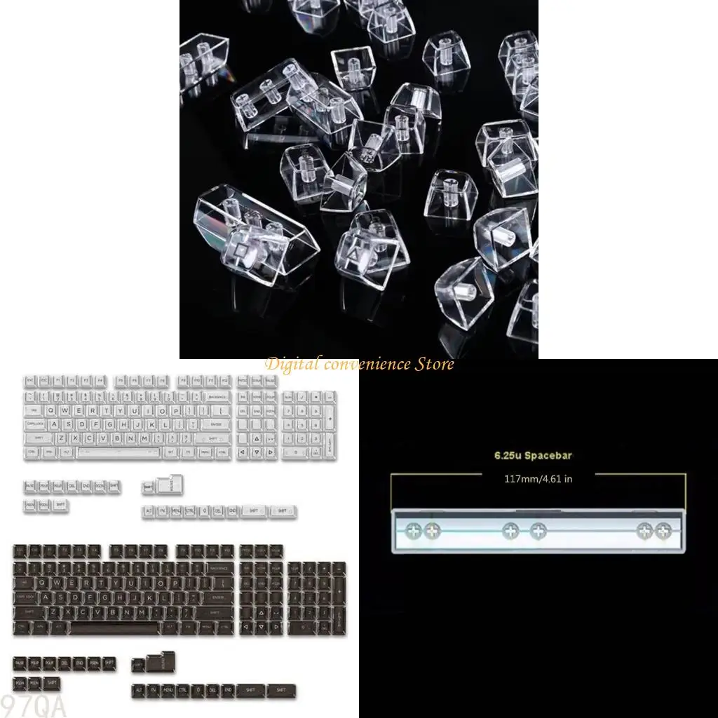97qa 132Keys с подсветкой профиль CBSA PC Crystal Keycaps Color для механических клавиатур
97qa 132Keys с подсветкой профиль CBSA PC Crystal Keycaps Color для механических клавиатур