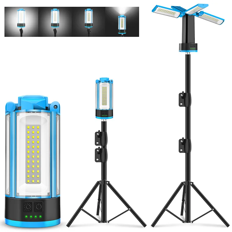 4100 Lumen Work Light with Stand Portable Camping Fishing Flashlight Foldable Tripod Emergency Working Lamp for Workshop Garage
4100 Lumen Work Light with Stand Portable Camping Fishing Flashlight Foldable Tripod Emergency Working Lamp for Workshop Garage