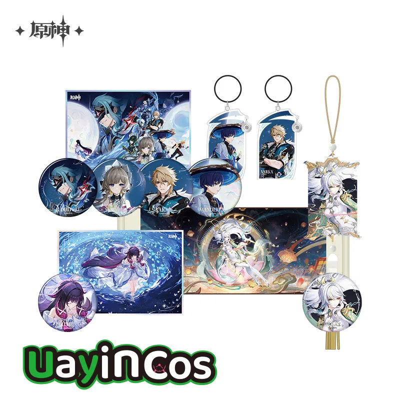 Брелок-значок Genshin Impact с персонажами Колумбина, Сэндрон, Варка, цветная бумажная картина, аниме-фигурка, игровая игрушка, подарки для детей
Брелок-значок Genshin Impact с персонажами Колумбина, Сэндрон, Варка, цветная бумажная картина, аниме-фигурка, игровая игрушка, подарки для детей