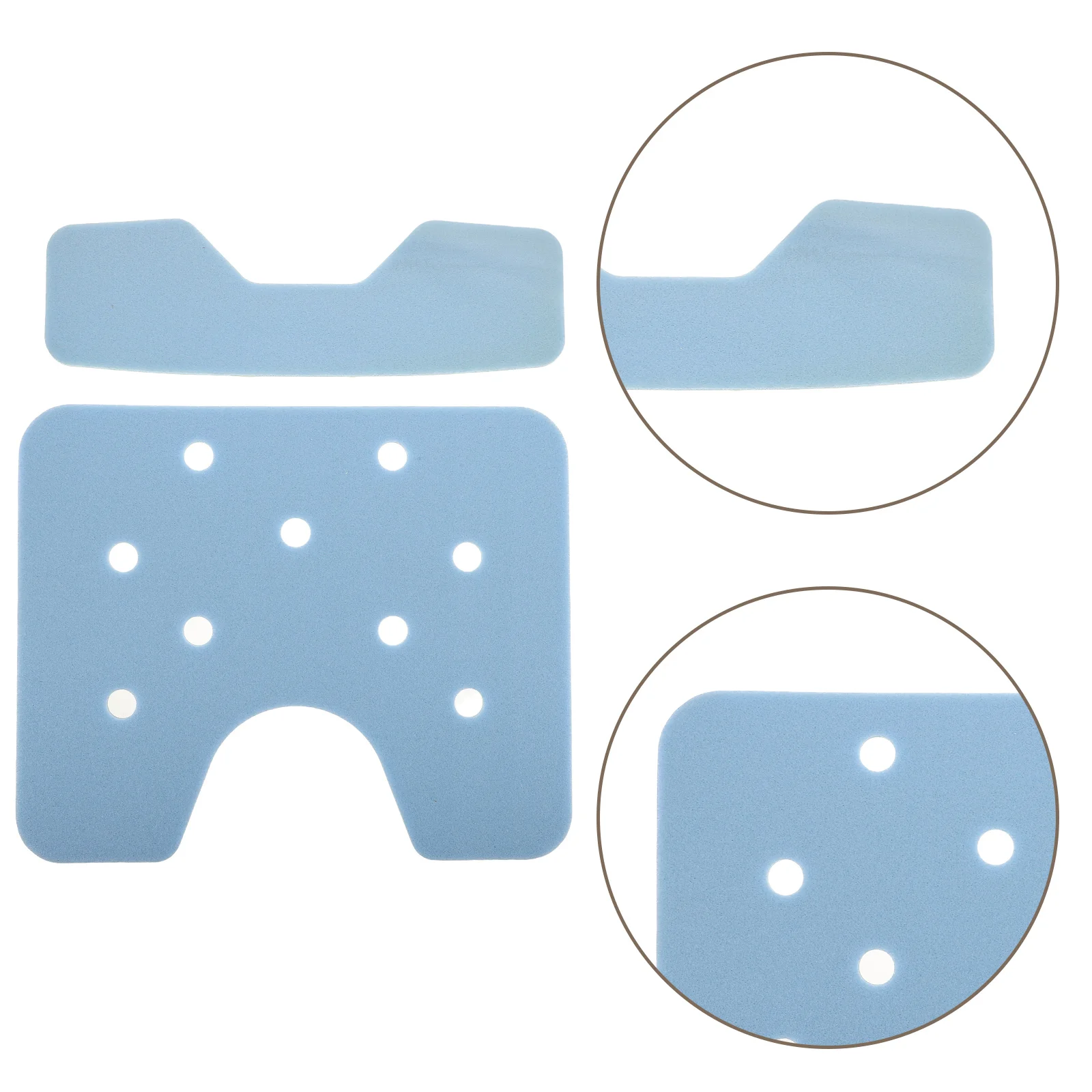 2 Pcs Bathroom Stool Cushions Shower Seat Sky-blue Anti-slip Waterproof Breathable Pad for Seniors Bathtub Indoor Chair
2 Pcs Bathroom Stool Cushions Shower Seat Sky-blue Anti-slip Waterproof Breathable Pad for Seniors Bathtub Indoor Chair