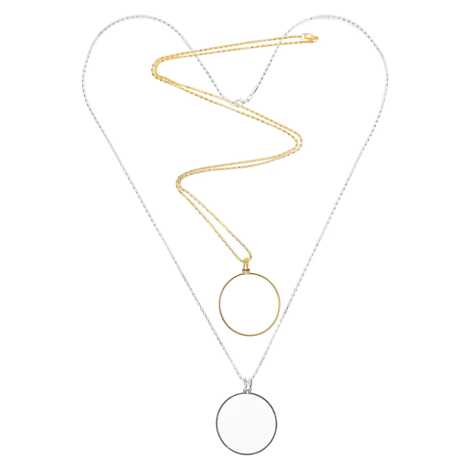 2Pcs Magnifying Glass Pendant Stable Alloy Material Long-Lasting Use for Books Maps Handicrafts Portable Aid Portable Necklace
2Pcs Magnifying Glass Pendant Stable Alloy Material Long-Lasting Use for Books Maps Handicrafts Portable Aid Portable Necklace