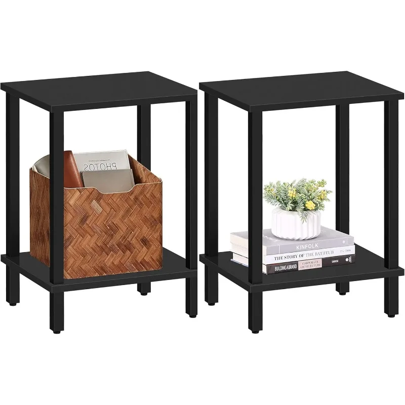 End Table, Set of 2, Side Table, Nightstand, 2-Tier Storage Shelf, Sofa Table for Small Space, Living Room, Bed Room
End Table, Set of 2, Side Table, Nightstand, 2-Tier Storage Shelf, Sofa Table for Small Space, Living Room, Bed Room