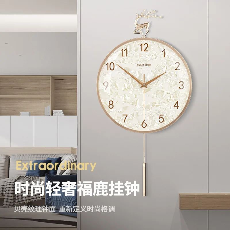 Light luxury wall clock living room modern simple atmosphere Internet celebrity home fashion clocks Nordic art decoration clock
Light luxury wall clock living room modern simple atmosphere Internet celebrity home fashion clocks Nordic art decoration clock
