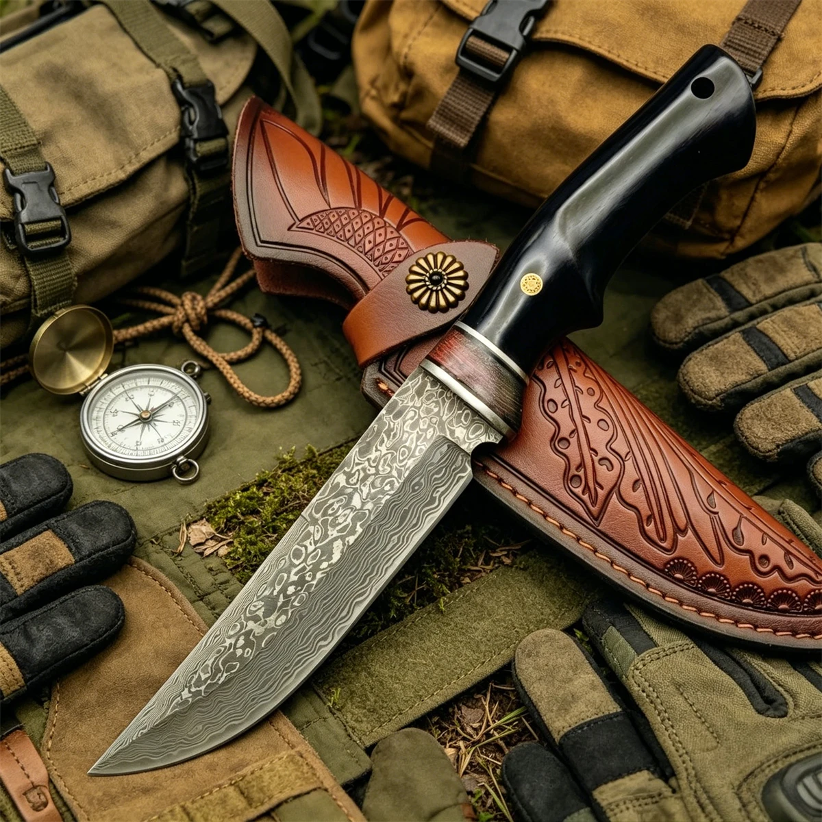 High Hardness VG10 Damascus / SKD11 Drop Point Blade Ebony Handles Camping EDC Utility Tools Bushcraft Outdoor Survival Knife
High Hardness VG10 Damascus / SKD11 Drop Point Blade Ebony Handles Camping EDC Utility Tools Bushcraft Outdoor Survival Knife