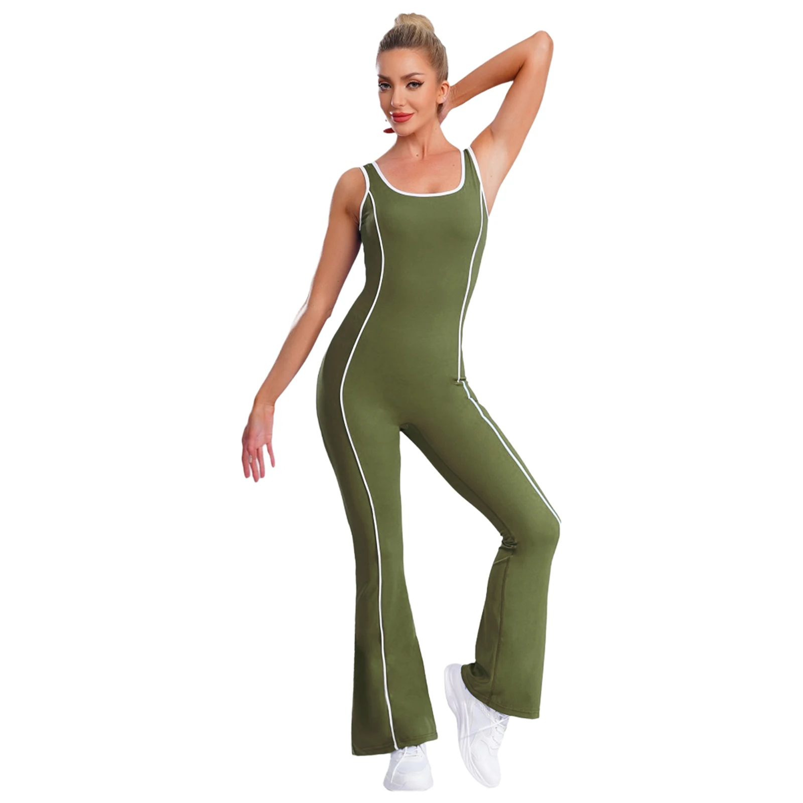 Женский спортивный комбинезон для тренировок с U-образным вырезом без рукавов, спортивный боди для йоги со встроенным бюстгальтером для фитнеса, спортивных упражнений
Женский спортивный комбинезон для тренировок с U-образным вырезом без рукавов, спортивный боди для йоги со встроенным бюстгальтером для фитнеса, спортивных упражнений